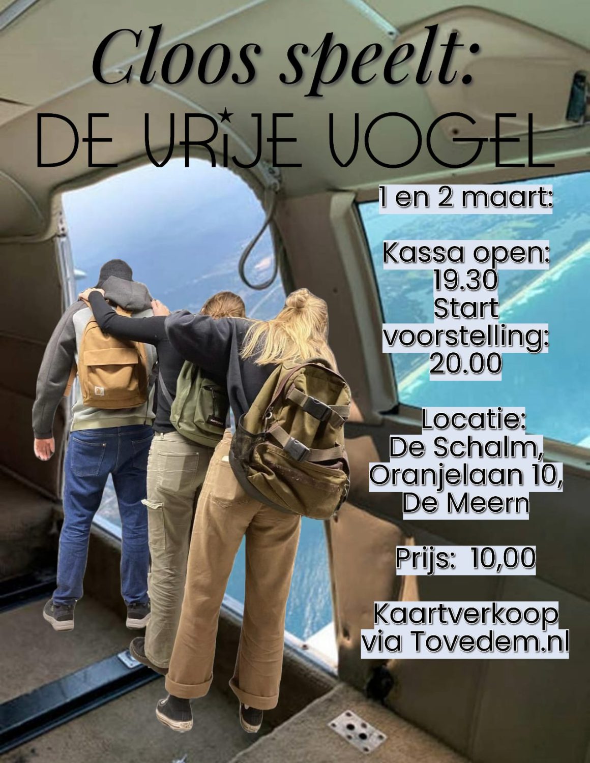 Cloos speelt de Vrije Vogel